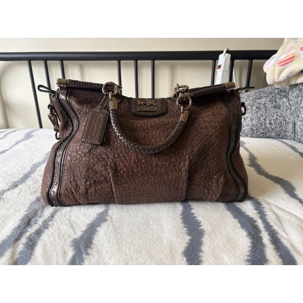 Coach 70th Anniversary Embossed Buffalo Caroline Dowel Satchel, Style #18661 - Picture 3 of 12